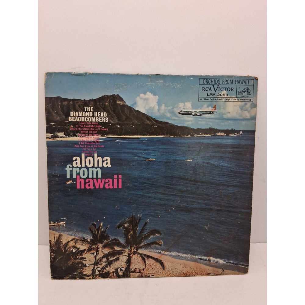 Diamond Head Beachcombers Aloha from Hawaii Vinyl LP RCA Victor LPM-2059 1959